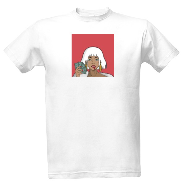 Tričko s potlačou Official NFT-girl with money tričko 