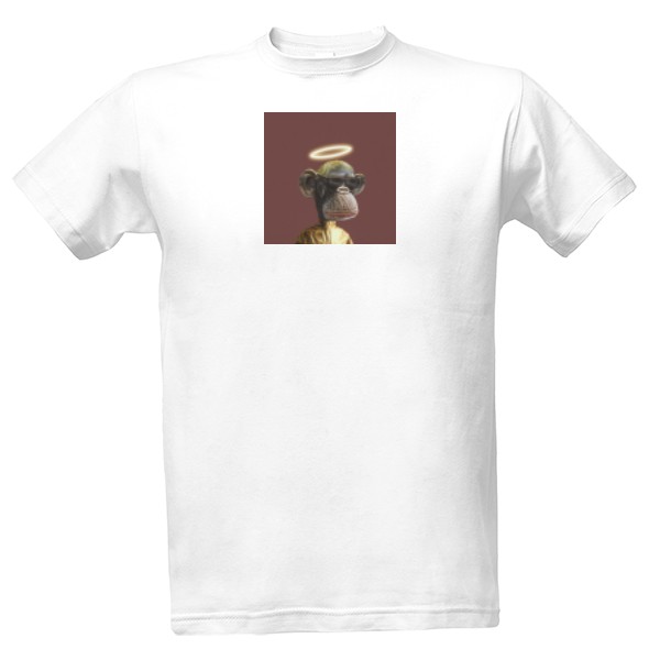 Tričko s potlačou Official NFT-gold angel monkey tričko 
