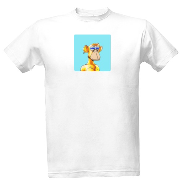 Tričko s potlačou Official NFT-gold monkey tričko 