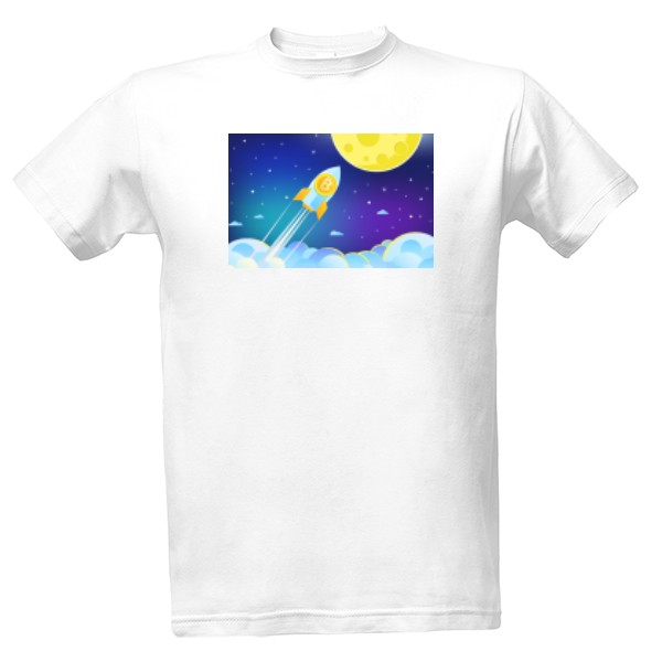 Tričko s potlačou To the moon tričko  